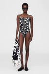 Vesta One Piece Black Bird of Paradise
