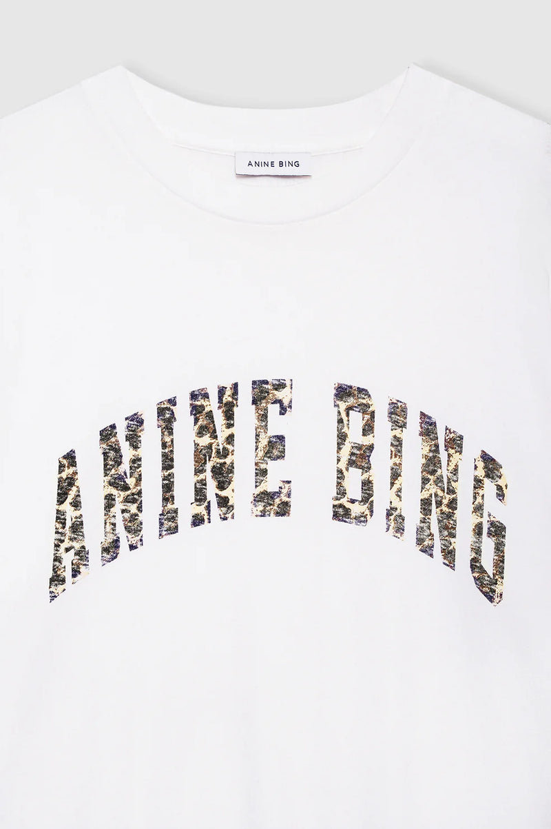 Walker Tee Anine Bing Leopard Ivory