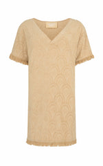 Marrakesh Tile Terry Dress Macadamia