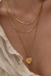 Queen Of Hearts Gold Necklace