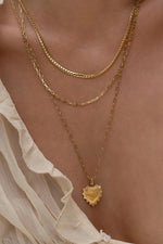 Queen Of Hearts Gold Necklace