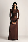 Amy Maxi Dress Chocolate