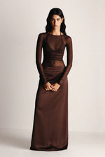 Amy Maxi Dress Chocolate