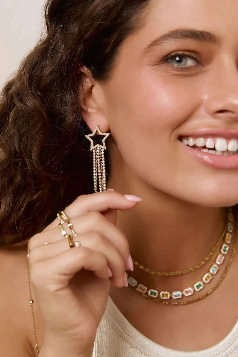 Starburst Gold Earrings