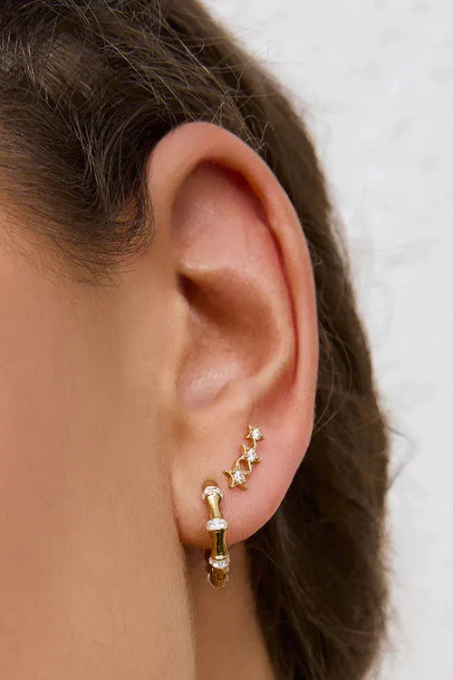 Astra Triple Star Earrings