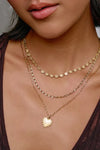 Queen Of Hearts Gold Necklace