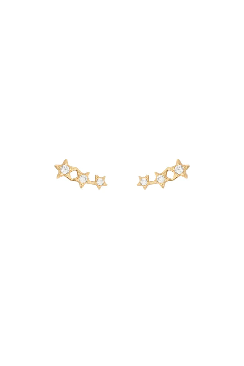 Astra Triple Star Earrings