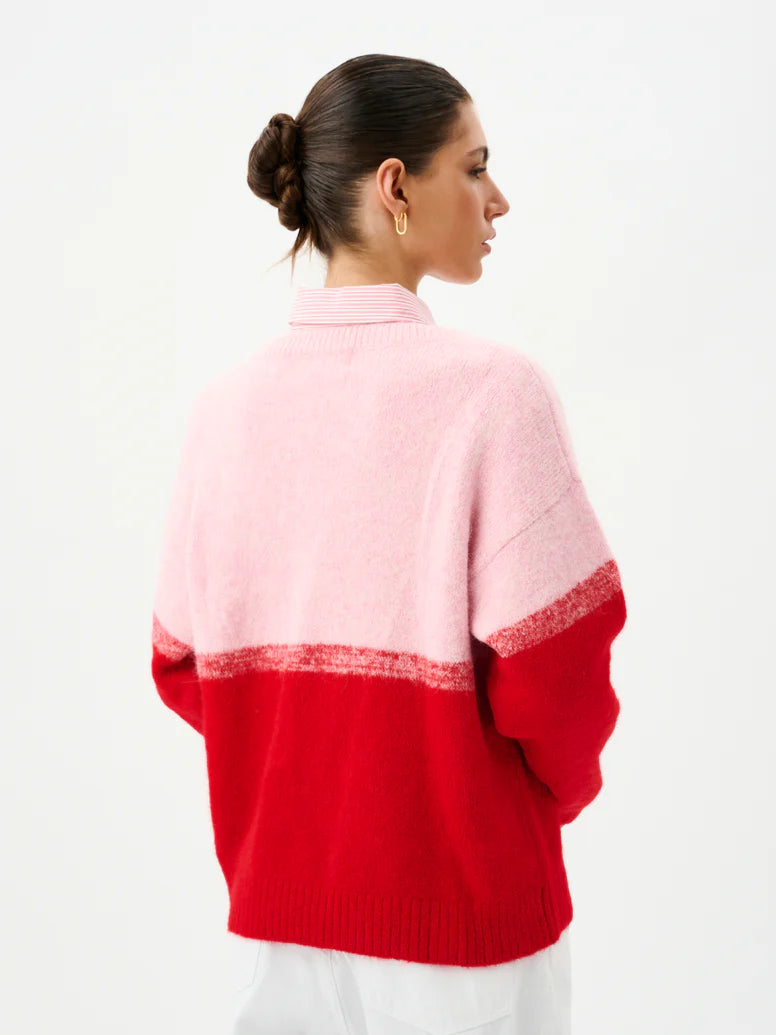 Reggie Sweater Rose Ombre