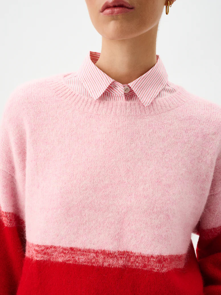 Reggie Sweater Rose Ombre