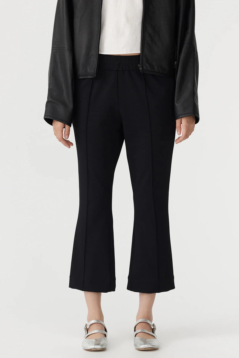 Twill Flare Pant Black