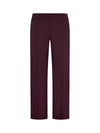 Wide Leg Athletic Tape Pant Dark Plum
