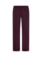 Wide Leg Athletic Tape Pant Dark Plum