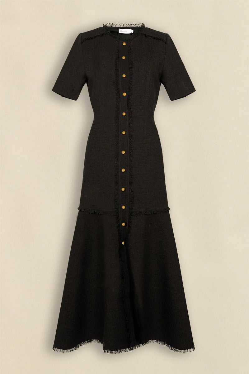 Banter Dress Black Boucle