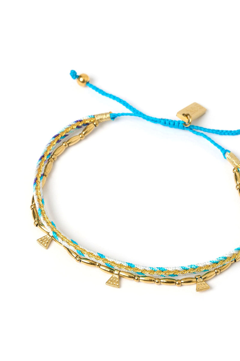 Bennie Gold Bracelet Sky