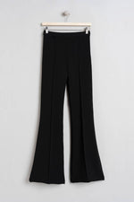 Flare Trousers Black