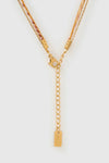 Bubble Letter Necklace Blush