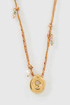 Bubble Letter Necklace Blush