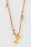 Bubble Letter Necklace Blush