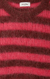 Bymi Jumper Burgundy and Hortensia Striped