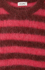 Bymi Jumper Burgundy and Hortensia Striped