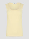 Low Scooped Rib Tank Lemon Glaze