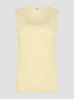 Low Scooped Rib Tank Lemon Glaze