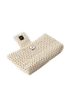 Beaded Wallet Cream