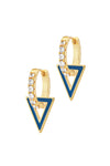 The Bermuda Earrings Blue Gold