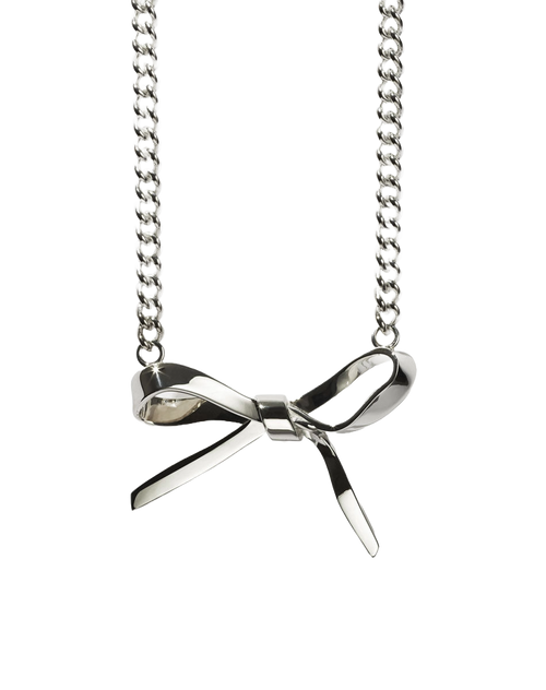 Bow Necklace Large Sterling Silver