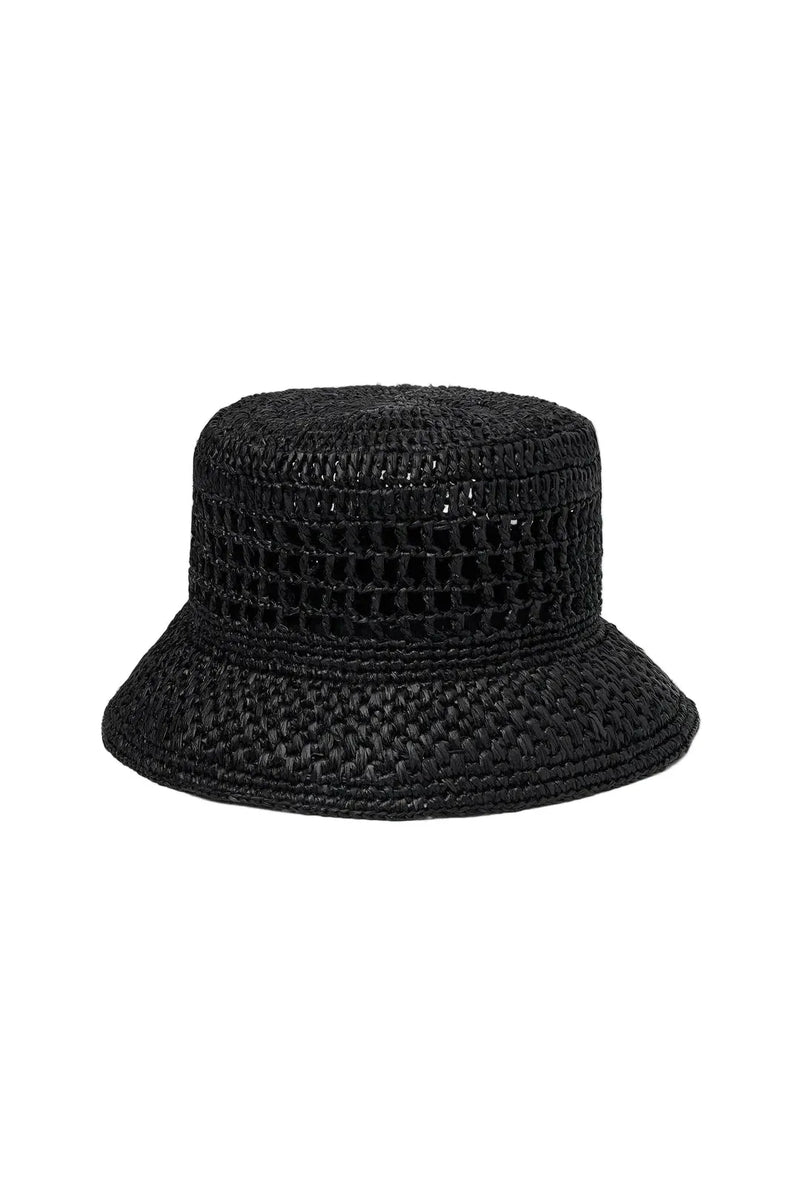 Camille Sun Hat Black