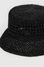 Camille Sun Hat Black