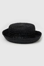 Camille Sun Hat Black