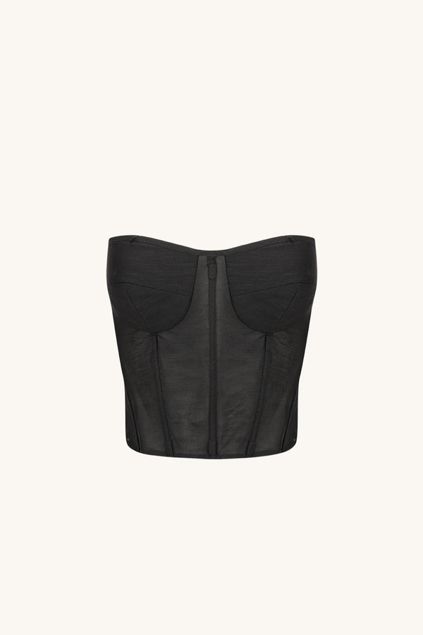 Celeste Strapless Corset Black