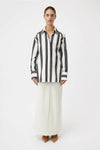 Kiah Shirt Black and Cream Stripe