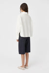 Blaise Cocoon Sleeve Shirt White