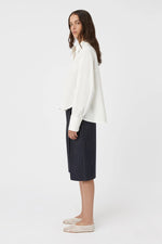 Blaise Cocoon Sleeve Shirt White