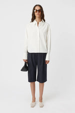 Blaise Cocoon Sleeve Shirt White