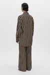 Novella Shirt Black and Bronze Stripe