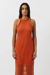 Rosalind Textured Dress Orange