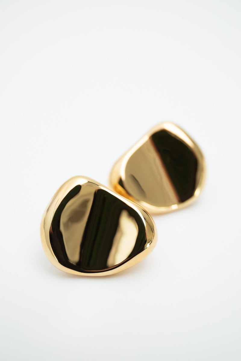 Carmen Dome Earrings Gold