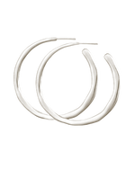 Circe Hoop Earrings Silver