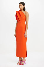 Hawkley Midi Dress Rosso