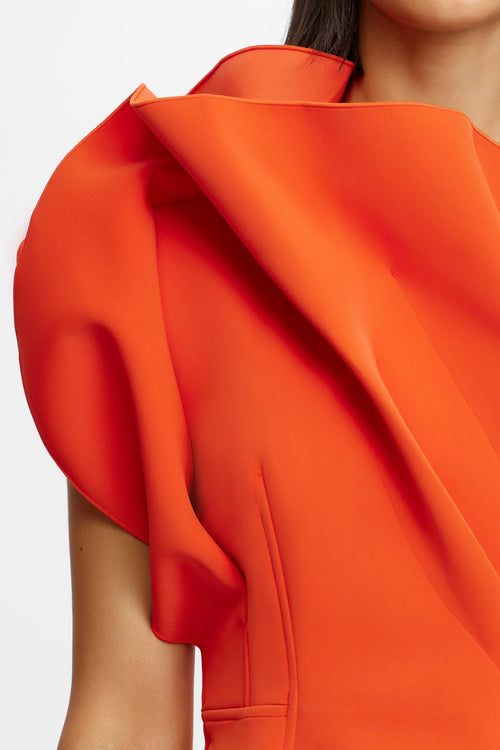 Hawkley Midi Dress Rosso