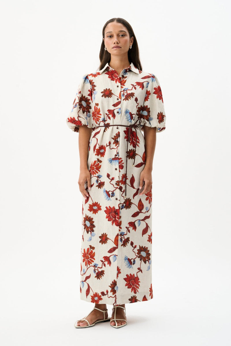 Berkley Dress Cactus Bloom Sand