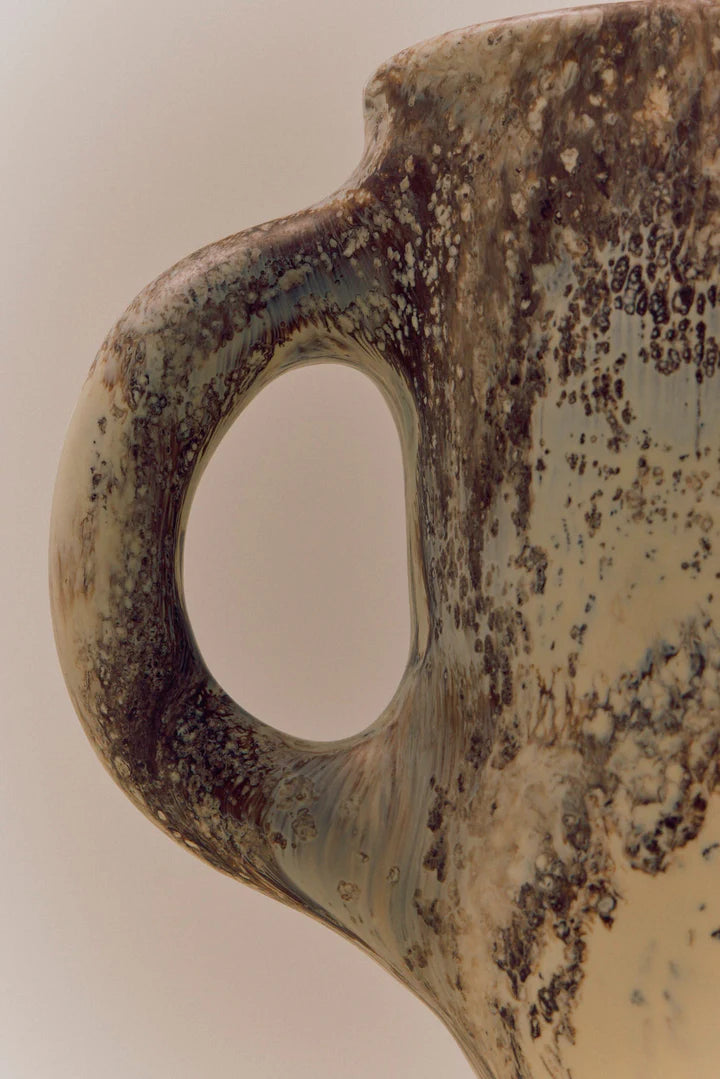 Large Rock Jug Cappuccino