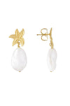 Starfish Pearl Drops Gold