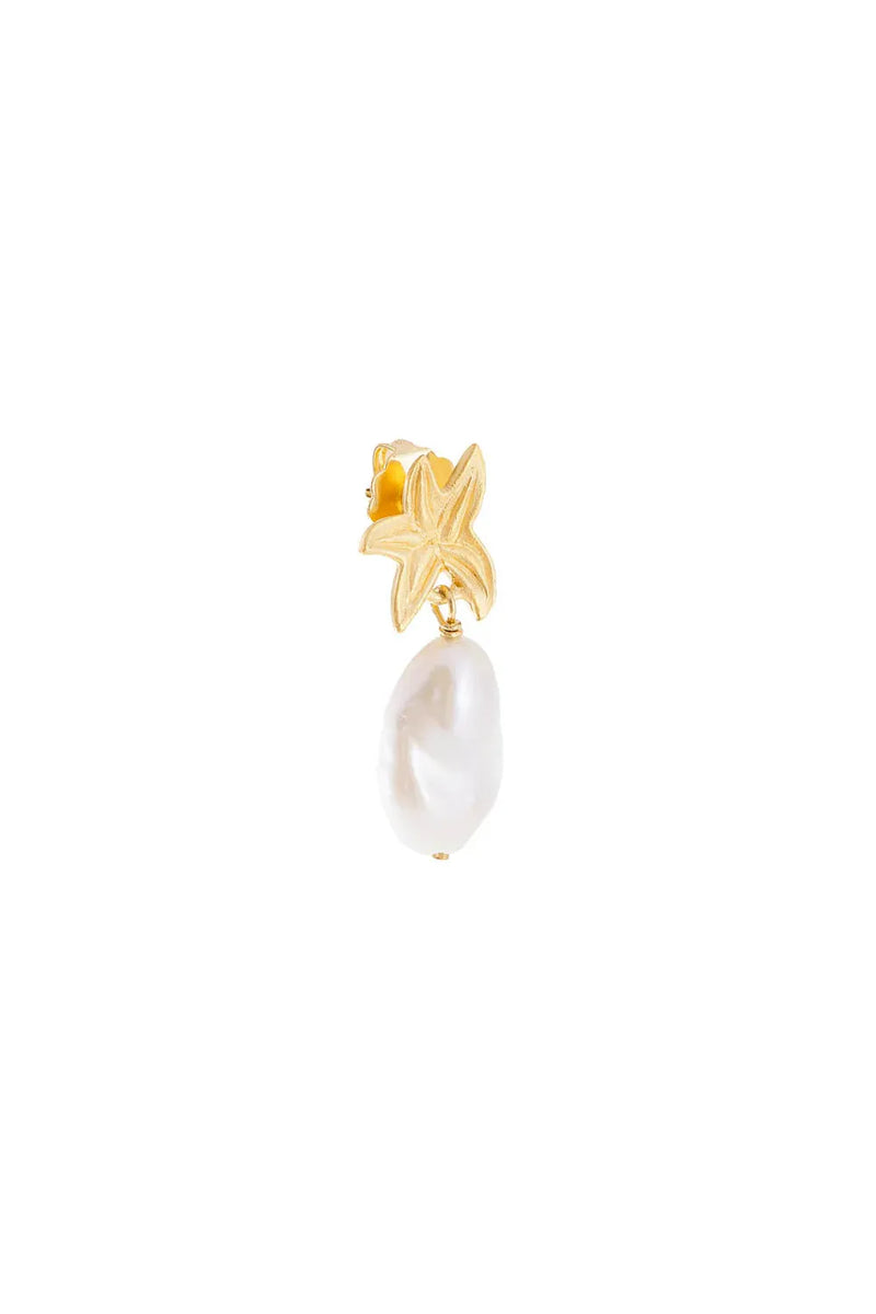 Starfish Pearl Drops Gold