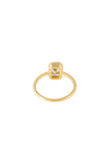 Emerald Cut Solitaire Ring Gold