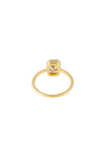Emerald Cut Solitaire Ring Gold