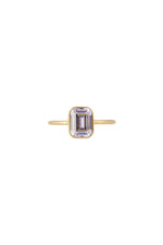 Emerald Cut Solitaire Ring Gold